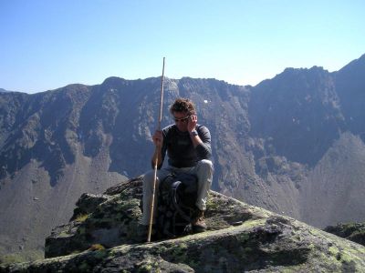 011-Bergfuehrer Christian Treimer beim Aufstieg zur Knotenspitze